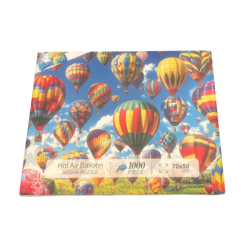Blueforest Jigsaw Puzzle Bundle 1000pc Hot Air Balloon & 500pc Seashell Starfish - Picture 2 of 4